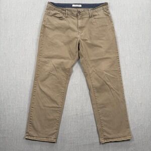 Flag & Anthem Mens Straight Leg Khaki Chino Pants Tan 36x30